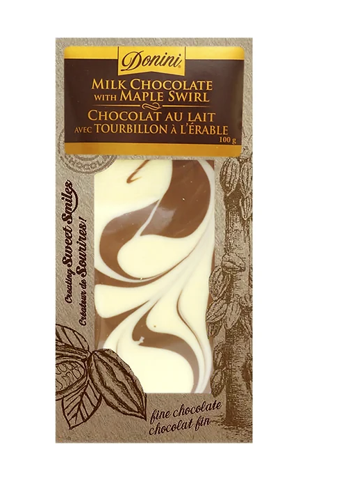 Donini Chocolate - Milk Chocolate Maple Swirl, 100g