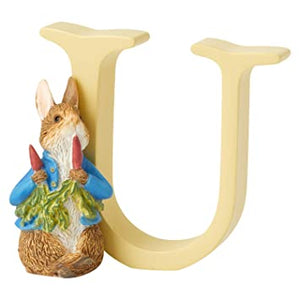 "U" Peter Rabbit with Radishes