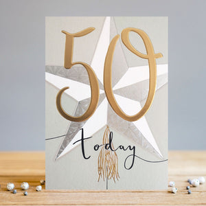 "50 Today" Birthday Card