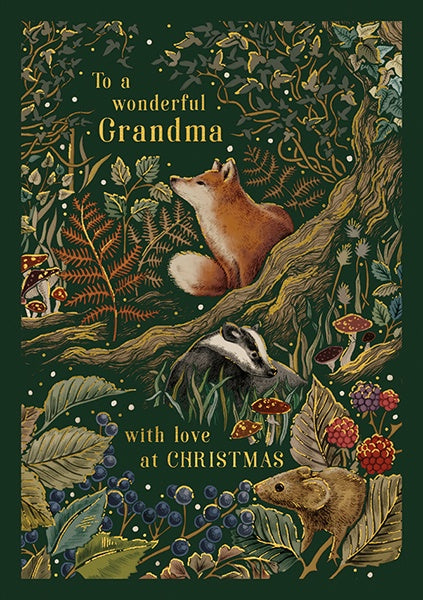 To A Wonderful Grandma Christmas Card