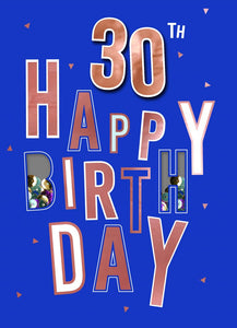 "30th" Birthday Card