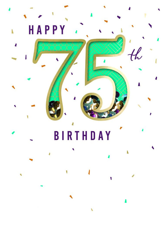 Happy 75th Birthday Card