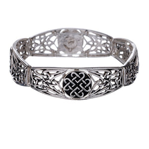 Celtic with Knot Design Silvertone