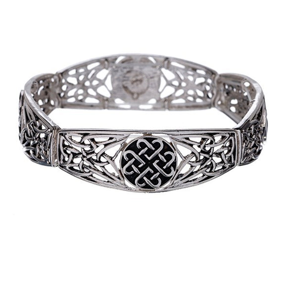 Celtic with Knot Design Silvertone