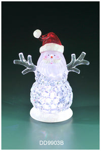 Clear LED Santa Claus with Colour Change 4.5"