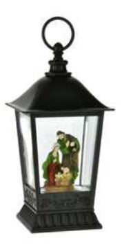 Lantern Holy Family Waterglobe