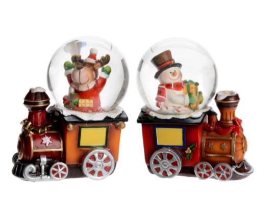 3" Christmas Train Water Globe