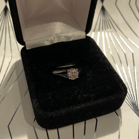 Cubic Zirconia Sterling Silver Ring