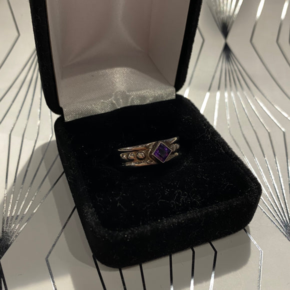Small Purple Jewel Ring