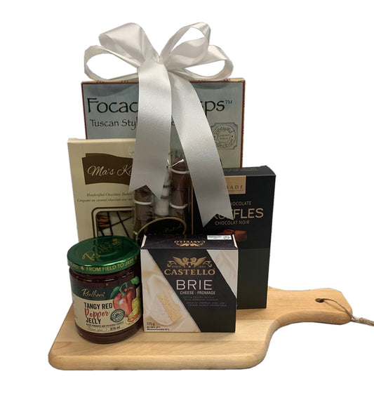 BRIE-liant Board Gift Basket