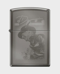 "Gord Downie" High Polish Black ICE - Zippo Lighter