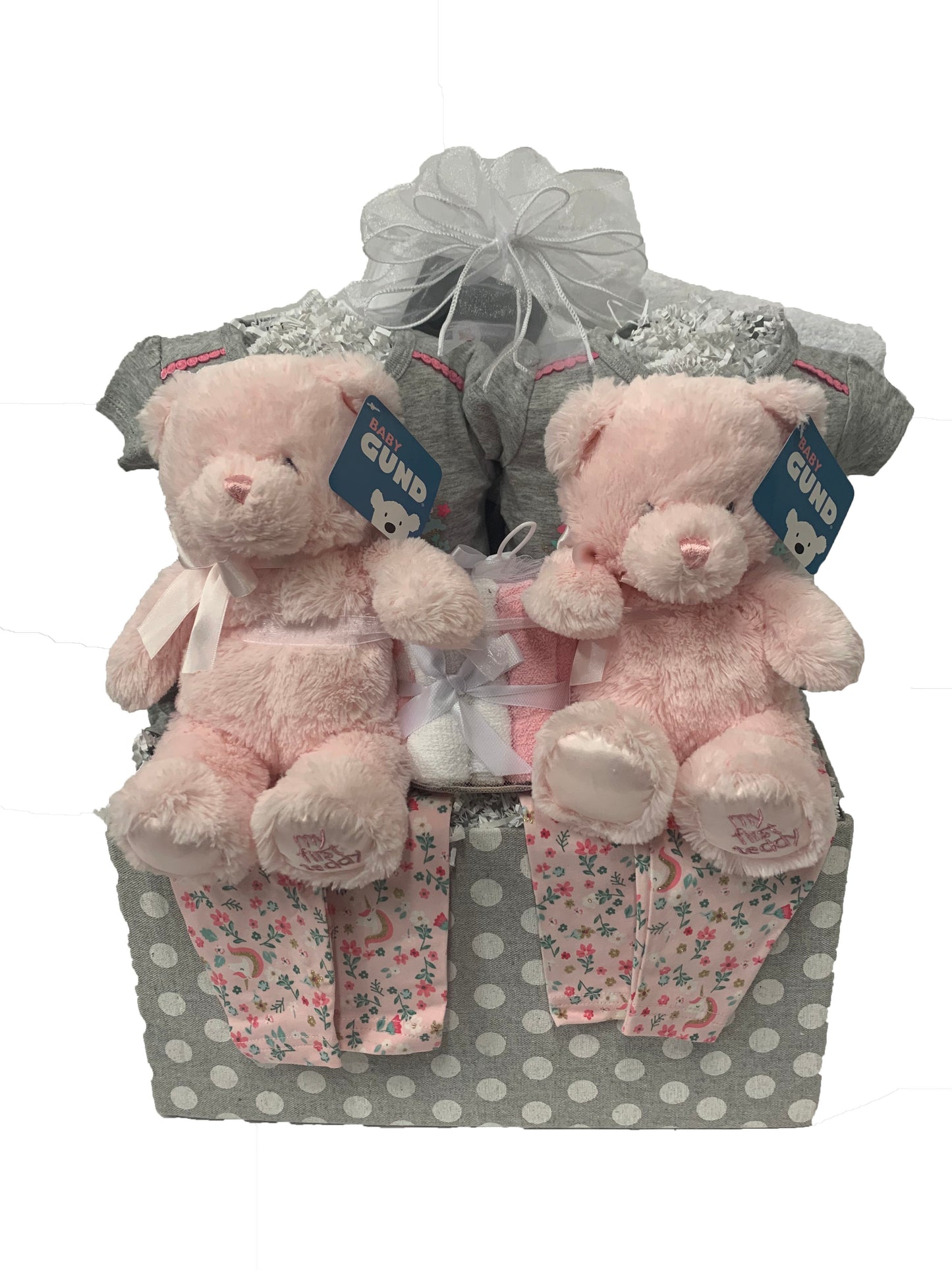 Twin Girls Baby Basket 220