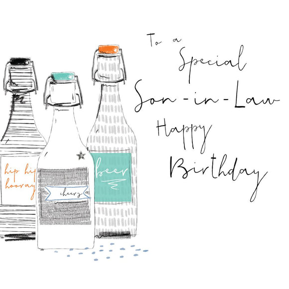 To a Special Son-in-Law Birthday Card – Beer