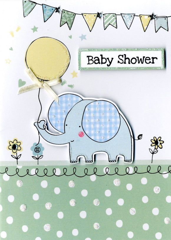 Simple Wishes Baby Shower Card