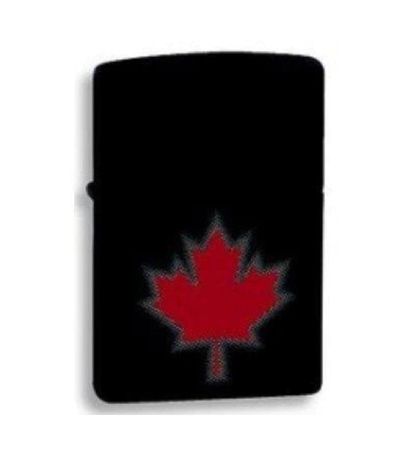 Maple Leaf Shadow Zippo Lighter