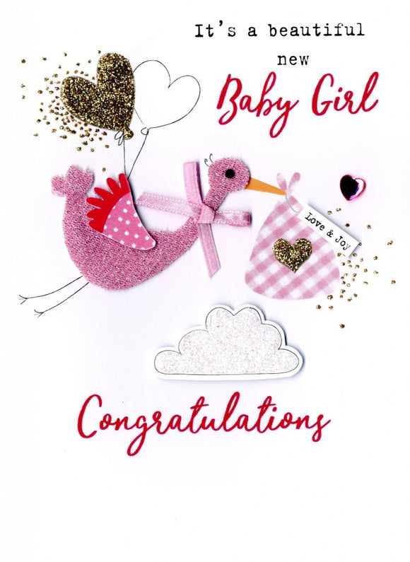Congratulations Baby Girl Card