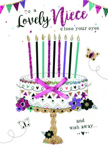 "Lovely Niece" Birthday Card