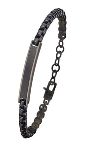 Plated Black Stainless Steel Bracelet