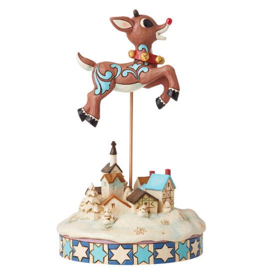 Jim Shore Leaping Rudolph With Bells