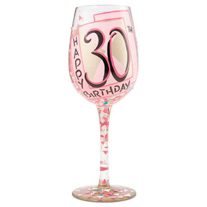 Lolita A Very Flirty Thirty Wine Glass