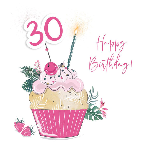 Happy Birthday 30th Card