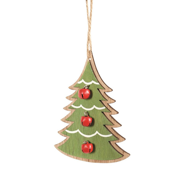 Wood Christmas Tree Ornament