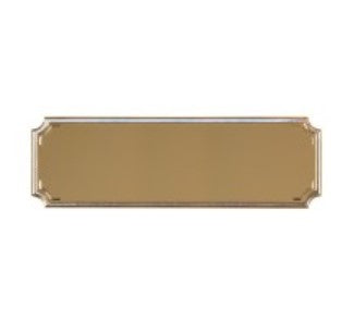 Gold Notched Plaque 2" x 5/8"