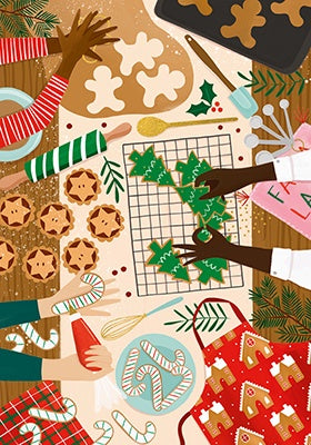 Gingerbread Cookies Christmas Card