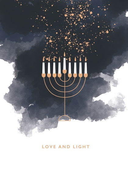 Love and Light Hanukkah Card