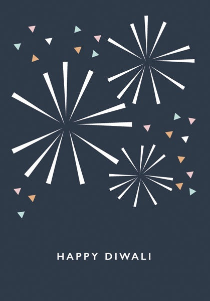 Happy Diwali Fireworks Card