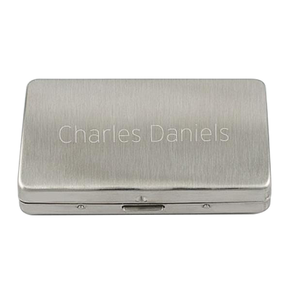 Plain Brushed Cigarette Case