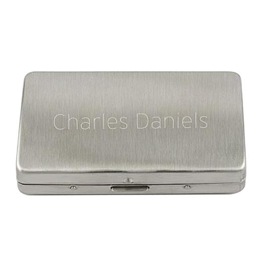 Plain Brushed Cigarette Case