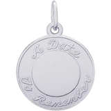 A Date to Remember Sterling Silver Charm