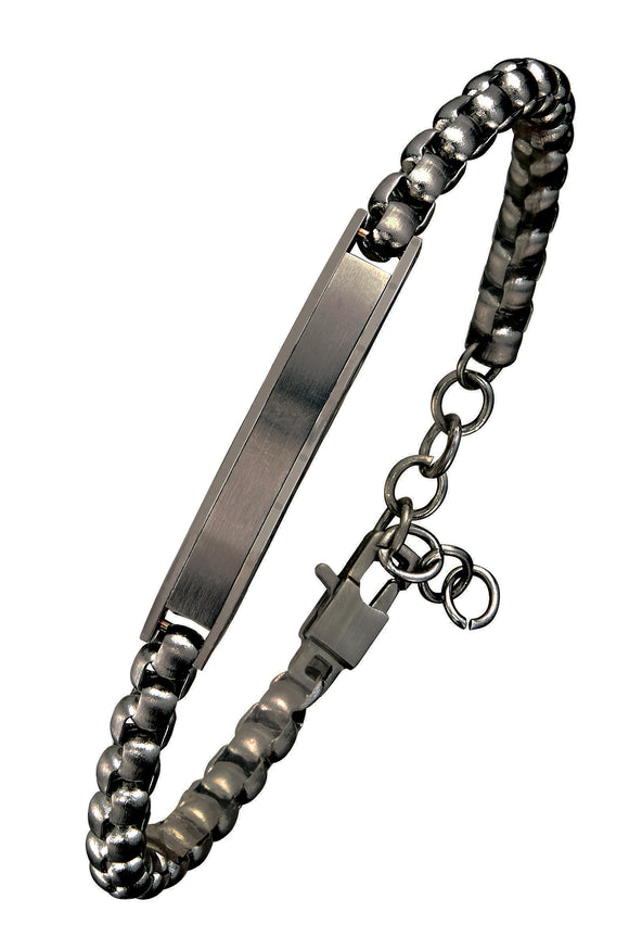 Matte Black Steel Bracelet
