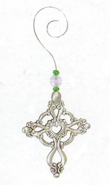 Cross Decorative Swirl Ornament