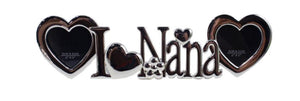 Silver Heart Frame- "I Love Nana"