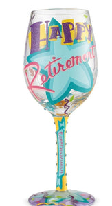 "Happy Retirement" Wine Glass