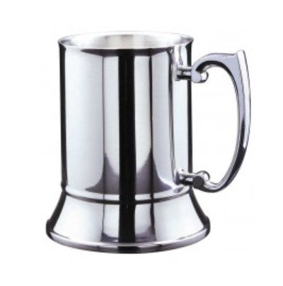 16 oz Double Wall Tankard, Stainless