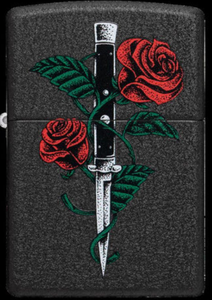 Rose Dagger Zippo Lighter