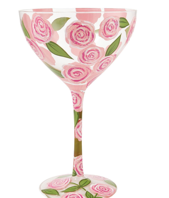 Vodka Rose Punch Cocktail Glass