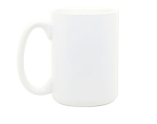 Customizable 15oz White Ceramic Mug