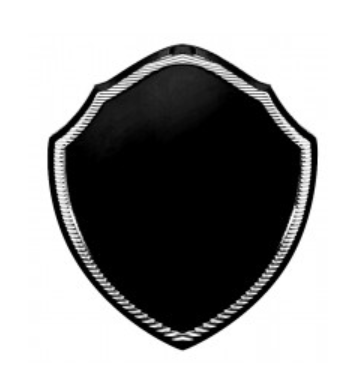 Black Shield Plaque