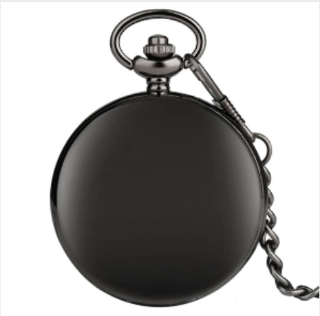 Matte Black Pocket Watch