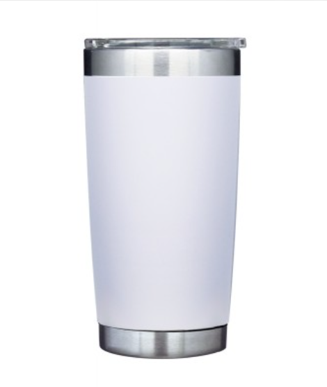 20 oz White Tumbler