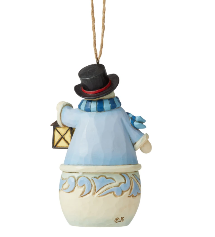 Jim Shore Snowman with Village Scene Ornament