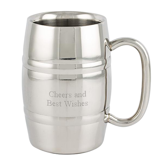 Stainless Steel Barrel Stein