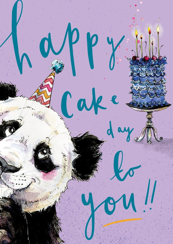 Happy Cake Day To You!! Birthday Card – Panda