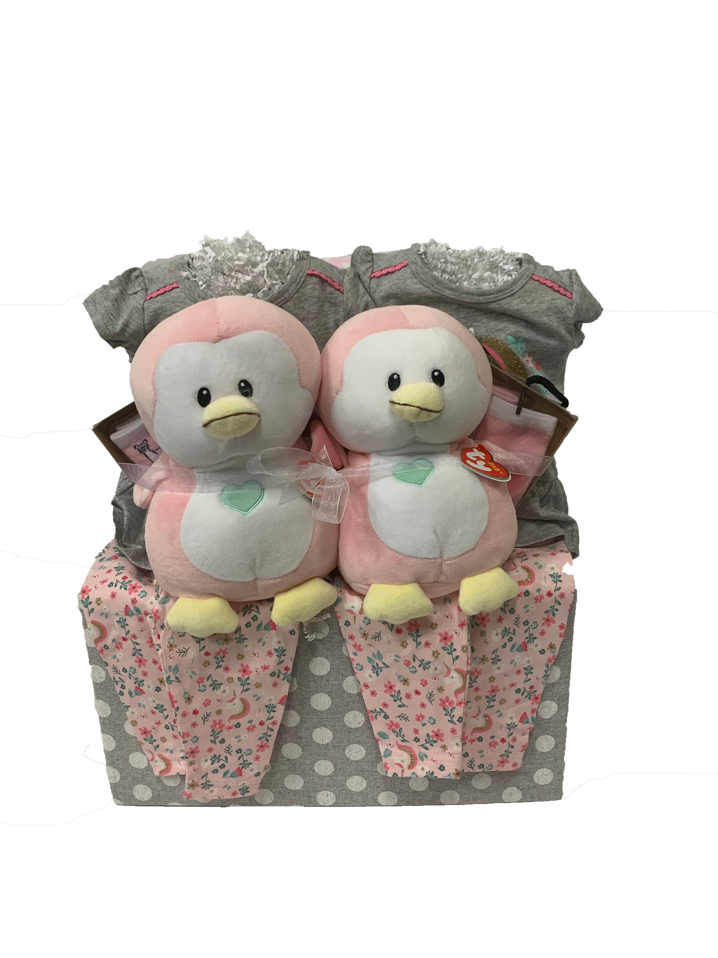 Twin Girls Baby Basket 150