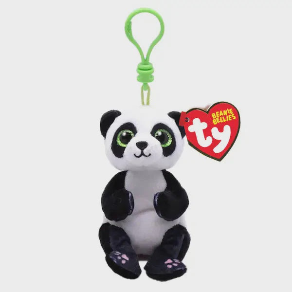 TY Beanie Clip Black & White Panda - Ying