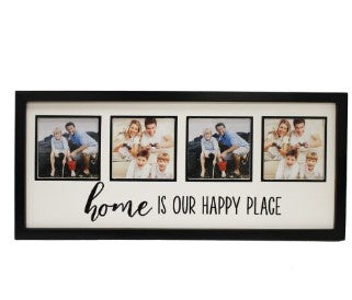 Black 4pic Collage Frame - 5x5 Photo Size - 